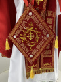 Combined Vestments for Priest Embroidered on Velvet with Embroidered Icons
