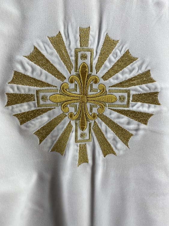 Combined Vestments for Priest Embroidered on Velvet with Embroidered Icons