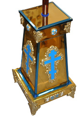 Stand 37×37cm base 27×27cm top (height 82cm)