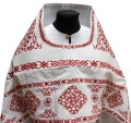 Priest Vestments Embroidered on Gabardine, Embroidery "Circle" with Embroidered Galloon