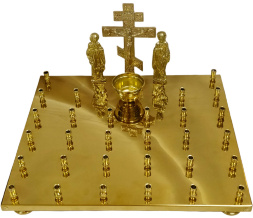 Funeral Table Cover with Intercessors and Cross