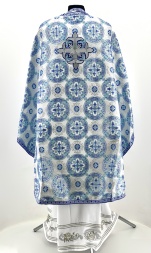 Priest Vestments, Greek Style, Brocade Fabric, with Sewn Galloon