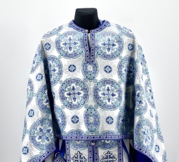 Priest Vestments, Greek Style, Brocade Fabric, with Sewn Galloon