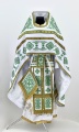 Priest Vestments, Embroidered on Gabardine, Embroidery "Circle" with Sewn Galloon