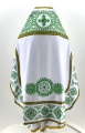 Priest Vestments, Embroidered on Gabardine, Embroidery "Circle" with Sewn Galloon