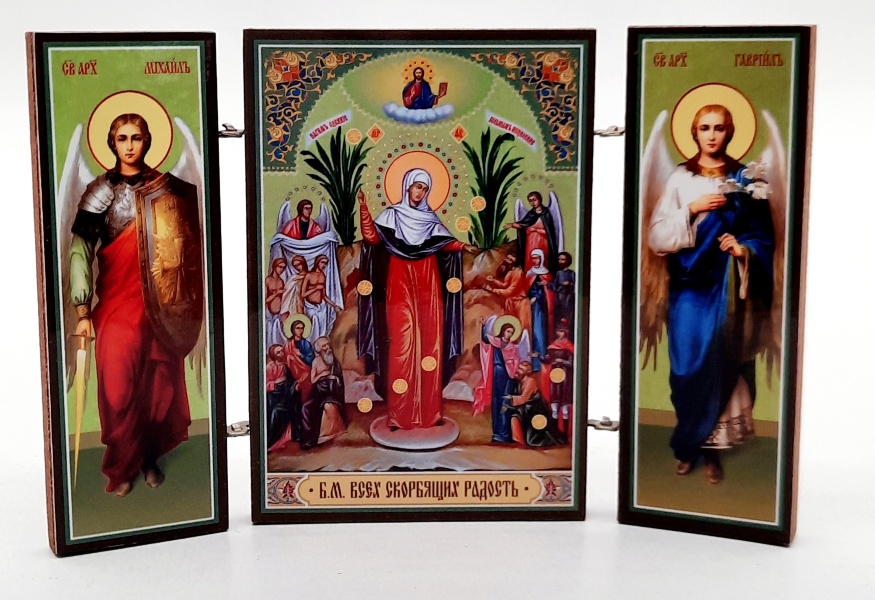 Folding Icon of the Mother of God “Joy of All Who Sorrow”