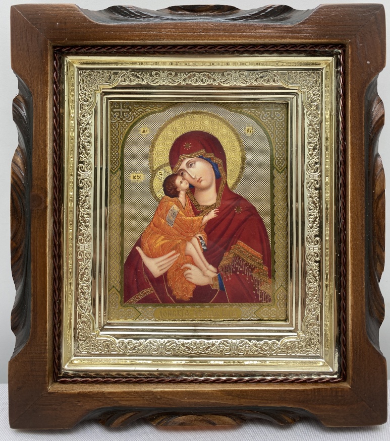 Icon of the Mother of God "Donskaya" 19x17