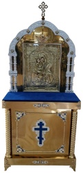 Kiot with Two Columns and Icon of the Pochaev Mother of God