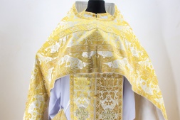 Priest Vestments, Greek Brocade "Jerusalem" with Sewn Galloon