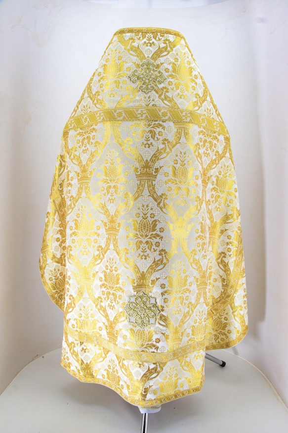 Priest Vestments, Greek Brocade "Jerusalem" with Sewn Galloon