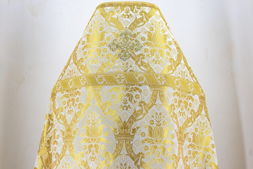 Priest Vestments, Greek Brocade "Jerusalem" with Sewn Galloon