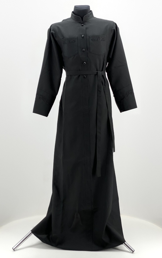 Cassock, dress type, with embroidery, New nikol fabric