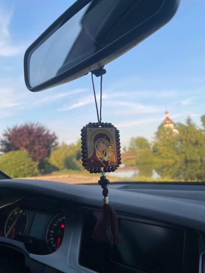 Pendant "Square with Beads"