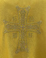 Priest Vestment Greek Style, Brocade Fabric, with Embroidered Galloon, Embroidery "Hearts"