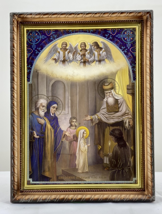 Icon of the Entry of the Most Holy Theotokos into the Temple 32×42