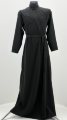 Cassock with overlaps, embroidered, wet silk fabric