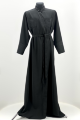 Cassock with overlaps, embroidered, wet silk fabric