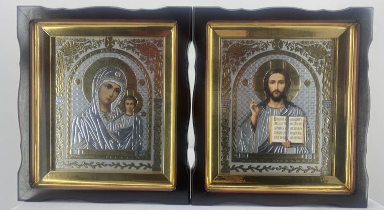 Icons "Wedding Couple" (Peacock) 32×28 cm