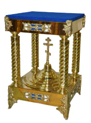 Stand for Reliquary or Liturgical Plate 41×41 cm (height 64 cm)