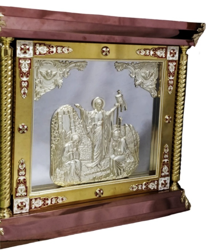 Altar Cover 80×80 Icons with Corners, Cast Aluminum (Inner)
