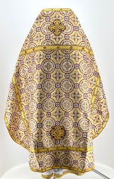 Priest Vestments, made of Turkish brocade with sewn-on galloon