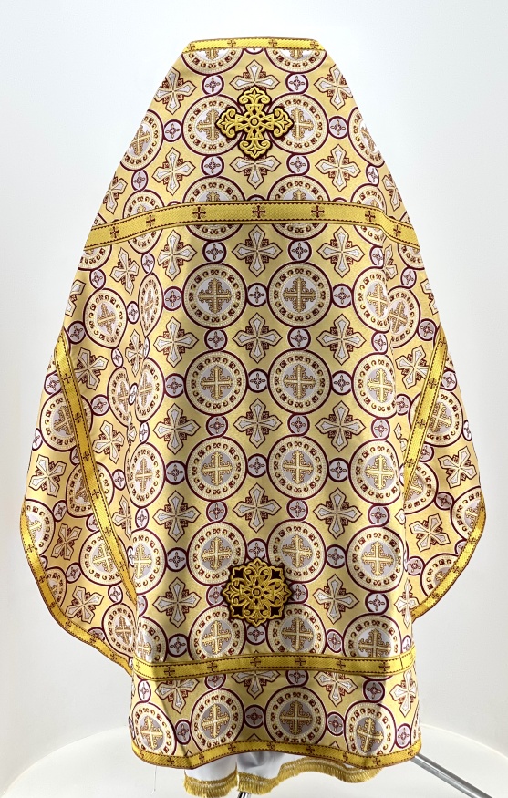 Priest Vestments, made of Turkish brocade with sewn-on galloon