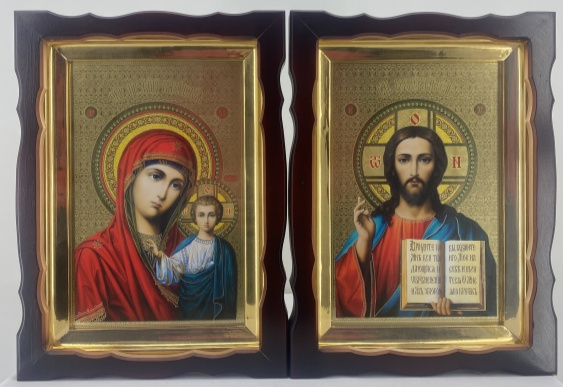 Icons "Wedding Couple" (gold) 37x28 cm