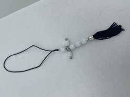 Car Pendant "Acrylic Cross" with Tassel (assorted)