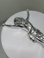 Crucifix of Jesus Christ (aluminum-plated, silver-colored) 1.4kg 38×24