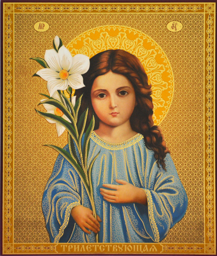 Icon of the Theotokos "Three-handed" 10x12