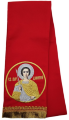 Bookmark with Icon of Demetrius of Thessaloniki, Red