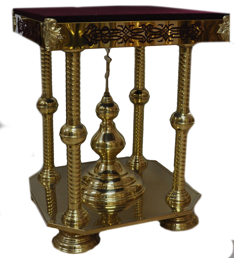 Stand for Reliquary or Liturgical Dish 60×60 (Height 78cm)