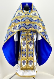 Priest Vestments, Transfiguration Cross with Sewn Braid