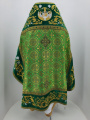Priest Vestment Combined of Brocade "Florovsky Cross", with Embroidered Epitrachelion, Embroidery "Rose"