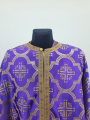 Priest Vestments, Greek Style, Brocade Fabric, with Sewn Galloon