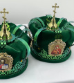Wedding Crowns (pair) Ø20cm Height 25cm (colored bulat)