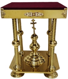 Stand for a Reliquary or Liturgical Tray 60.5×60.5 cm (Height 78 cm)