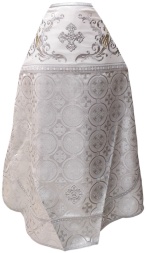 Priest Vestments Combined Brocade "Kyiv Cross" with Embroidered Epitrachelion, Pattern "New Pattern"