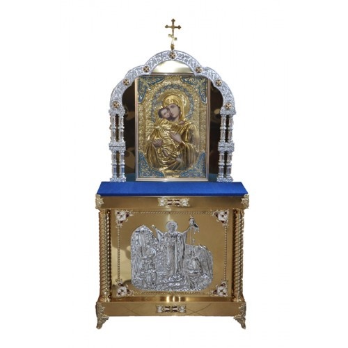 Kiot on 2 Columns with the Vladimir Mother of God Icon (icon)