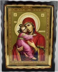Icon of the Mother of God "Vladimirskaya" 47×41