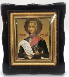 Icon of St. Righteous Fyodor Ushakov 19x17