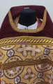 Priest Vestments Combined from Brocade with Embroidered Epitrachelion