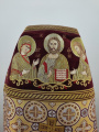 Priest Vestments Combined from Brocade with Embroidered Epitrachelion