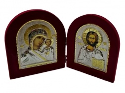 Velvet Folding Icon Triptych (pair) 11x13
