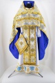 Priest Vestments, Turkish Brocade with Sewn-on Galloon