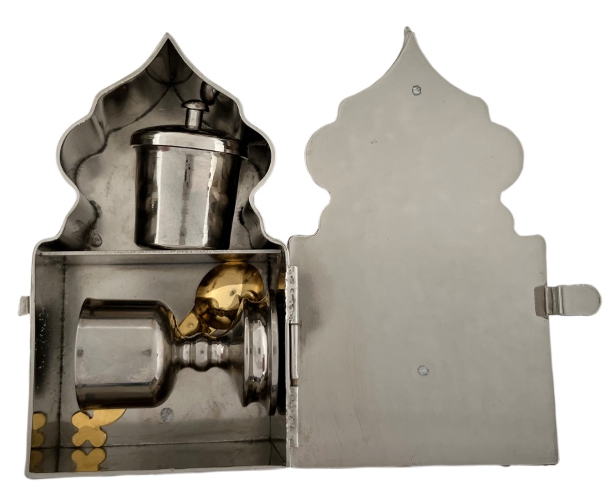 Ciborium, nickel-plated, 9.5×5.7 cm