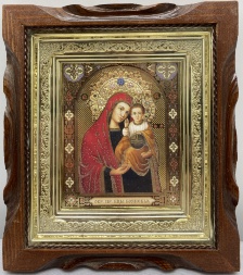 Icon of the Mother of God "Boyanska" 19x17