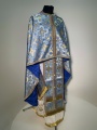 Greek Style Vestment, Brocade Fabric with Sewn Galloon