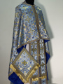 Greek Style Vestment, Brocade Fabric with Sewn Galloon