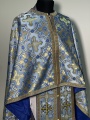 Greek Style Vestment, Brocade Fabric with Sewn Galloon
